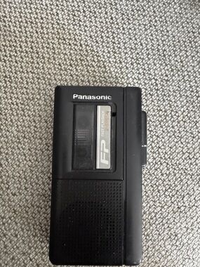 Panasonic Black Portable Microcassette Recorder